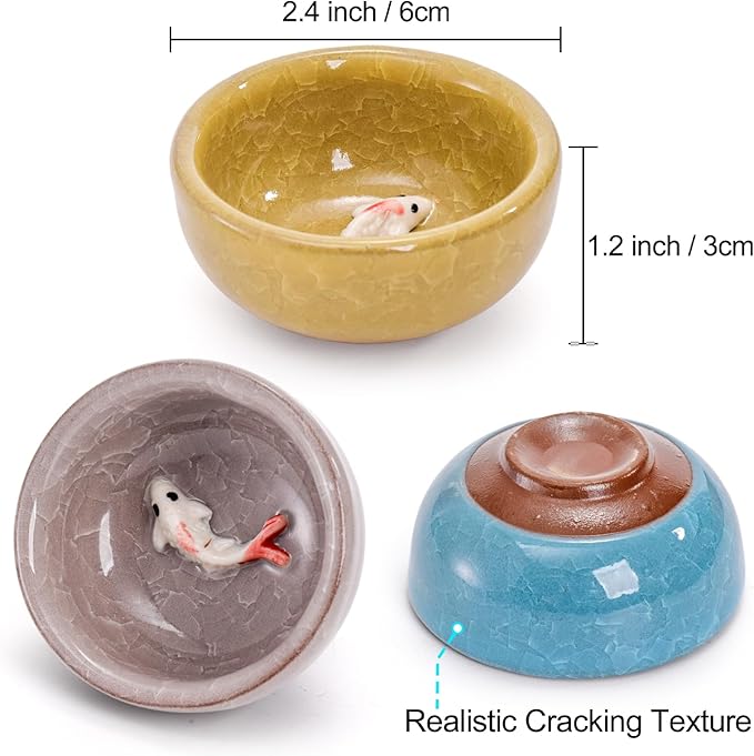 Foraineam 12 Pieces Ceramic Sake Tea Cups, Korean Soju Shot Glasses Sets, 1 oz / 30ml Tiny Sake Cup, Chinese Kungfu Style Teacups Drinkware Handcrafted Tea Accessories with Gift Box Packaging