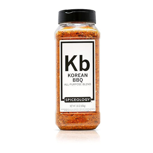 Spiceology – Korean BBQ Seasoning – Sweet & Savory Asian Rub with Gochugaru, Sesame, Garlic, Soy – Great for BBQ, Bulgogi, Ramen, Stir Fry, Steak, Pork & Chicken – Korean Spice Blend & Dry Rub – 16 oz