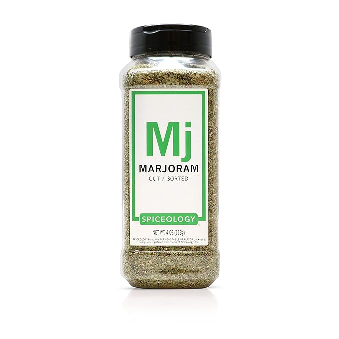 Spiceology - Dried Marjoram Herb Leaves - 4 ounces