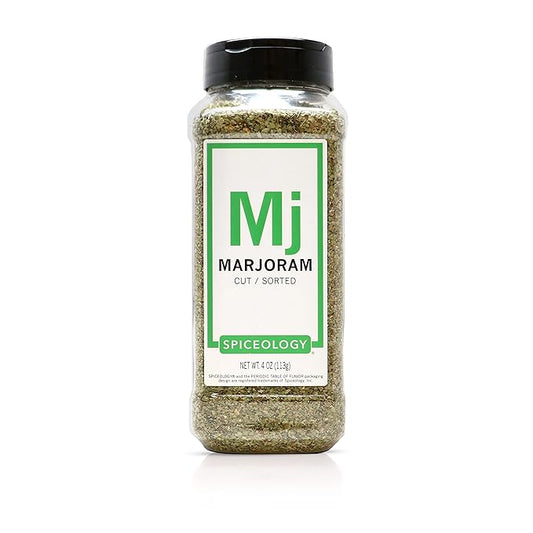 Spiceology - Dried Marjoram Herb Leaves - 4 ounces