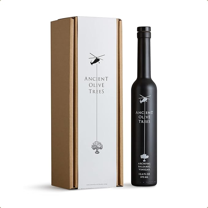 ANCIENT OLIVE TREES - Balsamic Vinegar | Aceto Balsamico di Modena IGP | Perfect for Any Sauce, Marinade, Salad, Fruit, or Vegetable Dish | 12.6 FL. OZ. | 1 CT