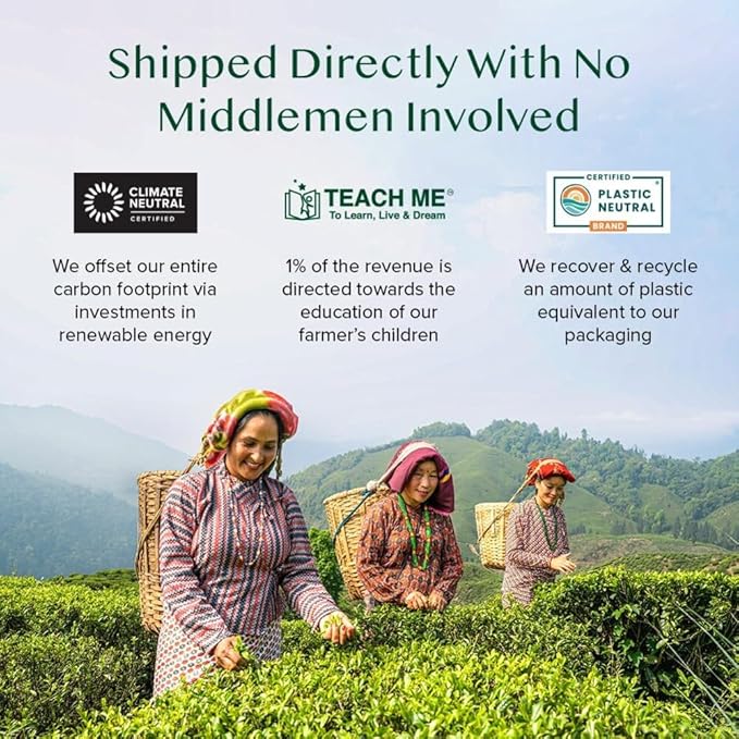 VAHDAM, Assorted Green Tea Bags Sampler (5 Flavors, 20 Ecofriendly Pyramid Tea bags) I Gift Ideas for Women & Men | Himalayan Green Tea Varieties | Gluten Free & Non GMO | Gift Ideas for Him/Her
