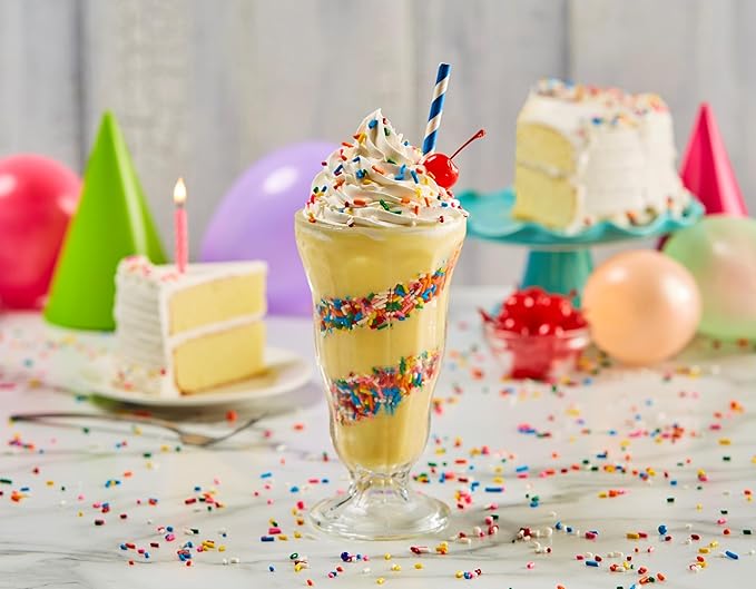 Frostline Birthday Cake Soft Serve Ice Cream Mix, Lactose & Gluten Free - Just Add Water, Dairy, or Dairy Free Alternative, Use with Blender, Countertop Ice Cream Maker, Soft Serve Machine - 6 lb Bag
