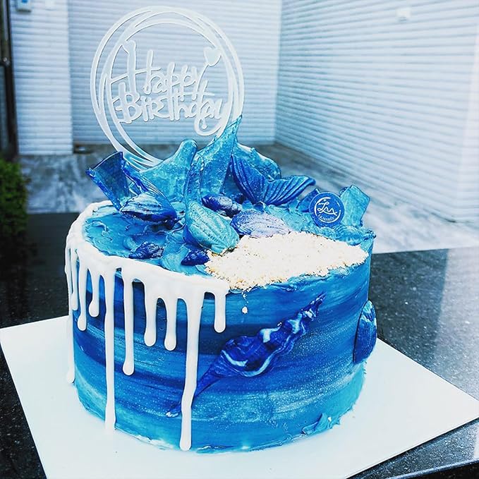 Sentovac Royal Blue Sanding Sugar for Baking Edible Sparkling Sugar Sprinkles Coarse Sugar Crystals for Baking Topping Cake Cookie Cupcake Topper Ice Cream Decoration Supplies 3.2 OZ