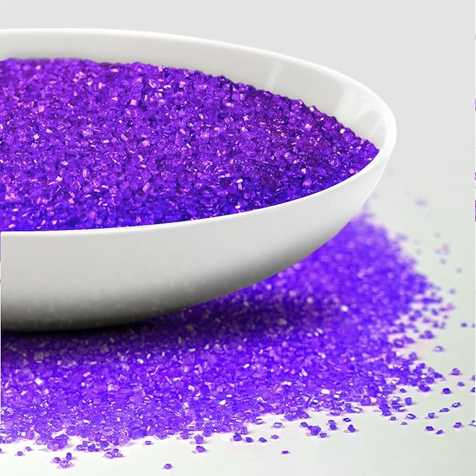 Edible Purple Sanding Sprinkles, Sanding Sugar, Kosher Food Grade 150g, Purple Sprinkles for Cake Decorating, Cupcake, Cookies