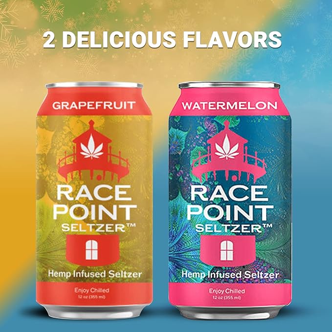 Race Point Seltzer Infused Sparkling Flavored Water – All-Natural Flavor Drink- Refresh, Relax, Unwind, Refocus & Find Balance, Non-GMO, No Added Sugar, 0 Sodium, Pack of 8 Seltzer Water Cans (Variety Pack)