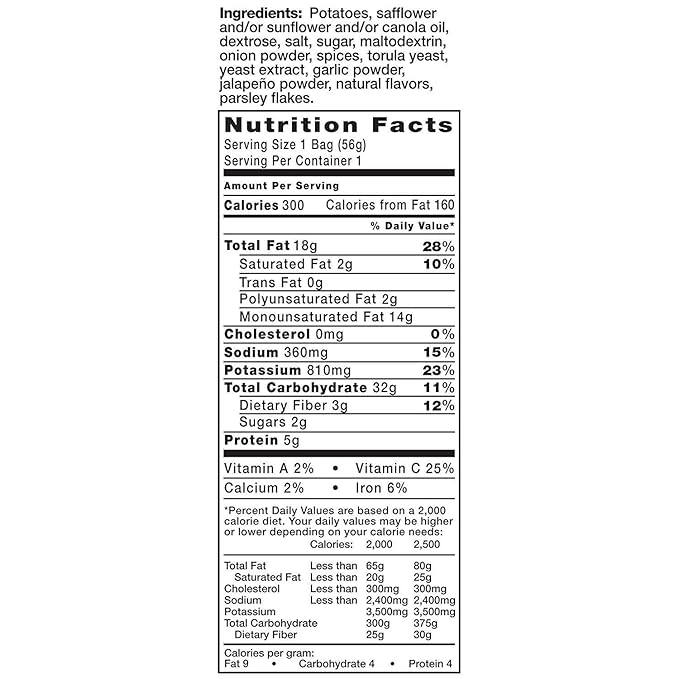 Kettle Brand Jalapeno Chips, 2-ounces (Pack of24)
