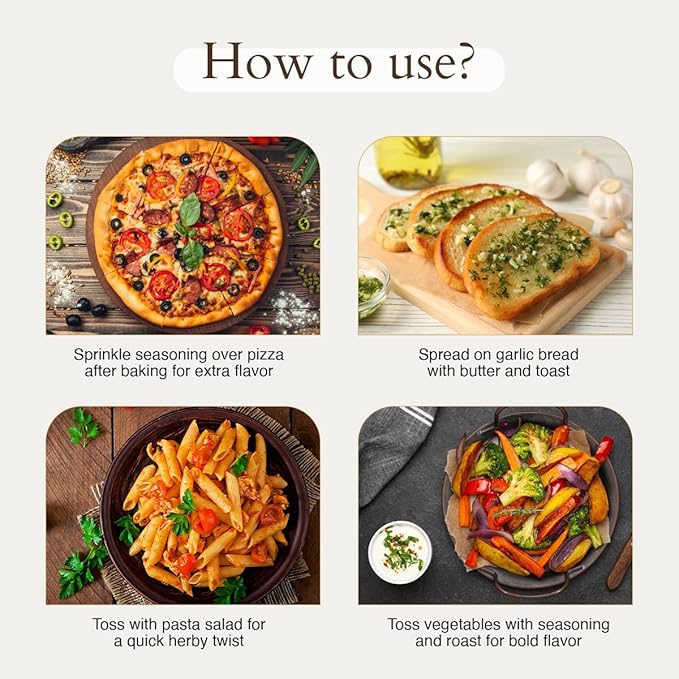 Geo-Fresh Organic Pizza Seasoning, 0.53 oz (15g), Non-GMO, Kosher, 100% Organic Herbs, Gluten Free, USDA Certified