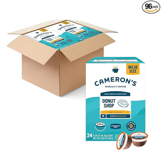 Cameron's Coffee Single Serve Pods, Donut Shop, 96 Count