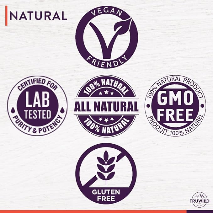 TruWild Natural Kombucha Powder Probiotic Supplement Vegan Drink Mix ??Gut Health Digestive Enzymes w/Live Cultures + Apple Cider Vinegar & Prebiotics ??20 Servings