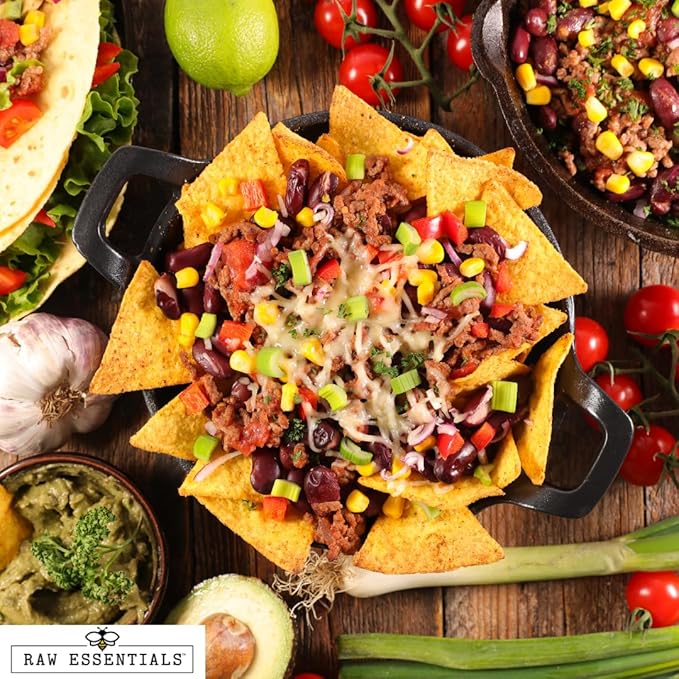 Raw Essentials Taco Supreme Seasoning - Bold, Zesty and Savory Flavor - Use to Season Beef, Chicken, Pork or Veggies - Great for Mexican Dishes - Large 9 Ounce Bottle