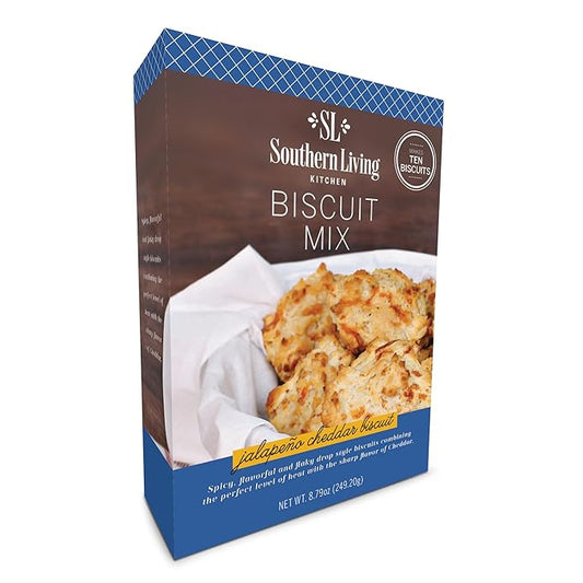 Southern Living Gourmet Jalapeno Cheddar Biscuit Mix, Easy-to-Bake Delight, Dinner Biscuits, Breakfast Biscuits, Baking Mix, Pantry Staple, Makes 10 Biscuits