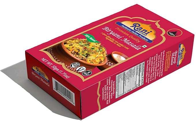 Rani Biryani Masala Curry (7-Spice Blend for Indian Rice Dishes, Pullao/Pilau) 1.75oz (50g) ~ All Natural | Vegan | No Colors | Gluten Friendly | NON-GMO | Indian Origin