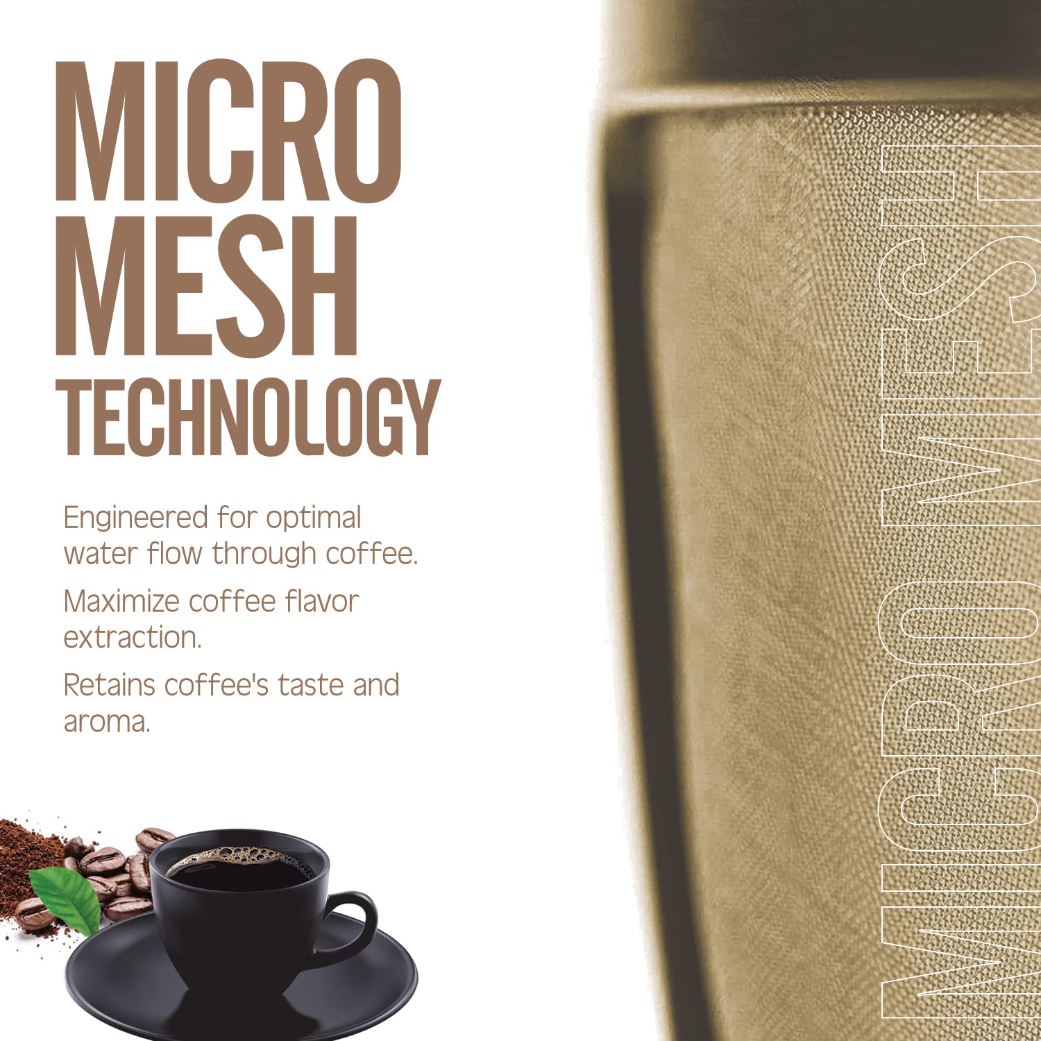 4-6 Cup Reusable Filter Basket With Closed Bottom Fits MrCoffee Coffee Maker and Brewer - Permanent