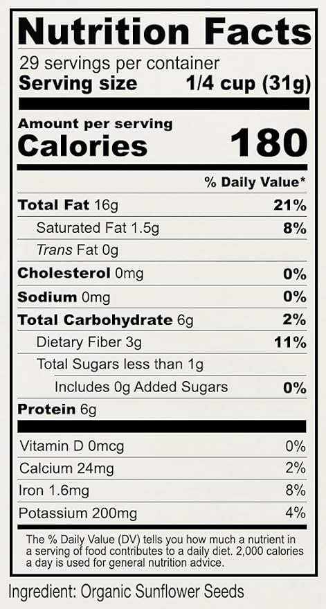 Anthony's Organic Hulled Sunflower Seeds, 2 lb, Raw, Unsalted, Batch Tested and Gluten Free, Keto Friendly