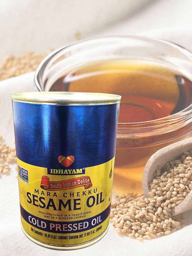 Sesame Oil Cold Pressed Oil 500ml/16.91 Fl.Oz *NON-GMO Verified*