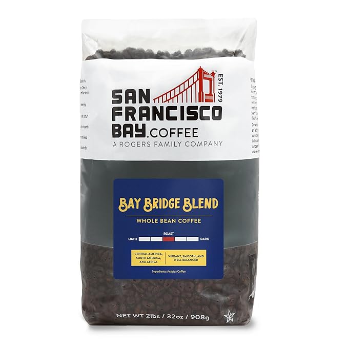 San Francisco Bay Whole Bean Coffee ??Bay Bridge Blend (2lb Bag), Medium Roast