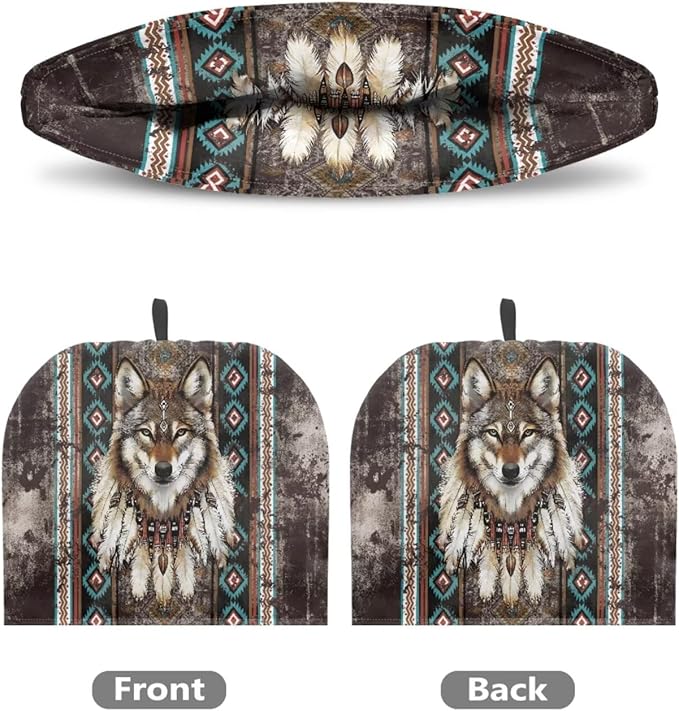 Aztec Western Wolf Insulated Teapot Cozies Dust Cover Tea Warmer to Keep Tea Warm, Kitchen Home Decro for Mom, Wife, Friends