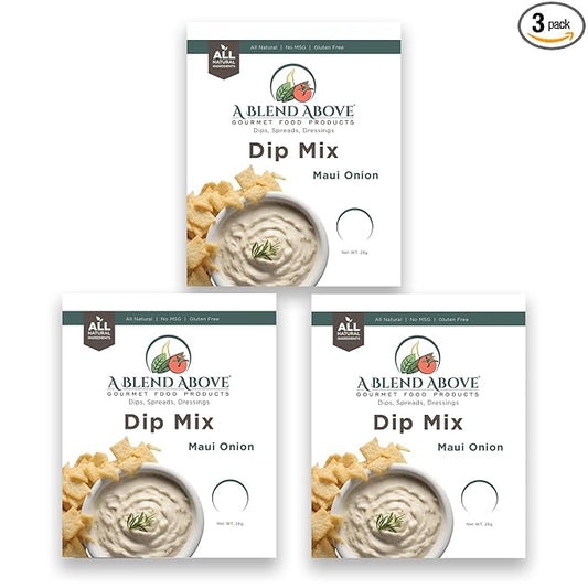 A Blend Above Maui Onion Mixed Seasonings Packet Dip Mix (3 Pack)