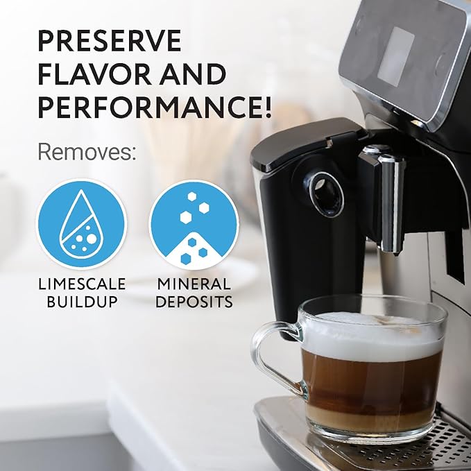 IMPRESA Descaling Tablets for Espresso Machine - Compatible with Breville, Jura & Miele Machines - 20 Pack & 4g Tablets - Remove Limescale & Mineral Build-Up