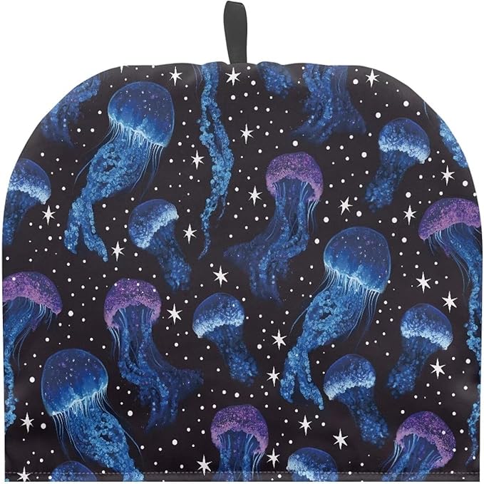 Glowing Jellyfish Tea Cozies Butterfly Tea Cozy for Teapot Insulated Stars Teapot Cozy Home Decor Tea Cosy for Teapot Kettle Kitchen Dust Cover