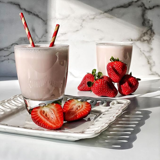 Keto Chow Natural Strawberry | Keto Meal Replacement Shake | Nutritionally Complete | Low Carb | Delicious Easy Meal Substitute | You Choose The Fat | 21 Meal Bulk Pack