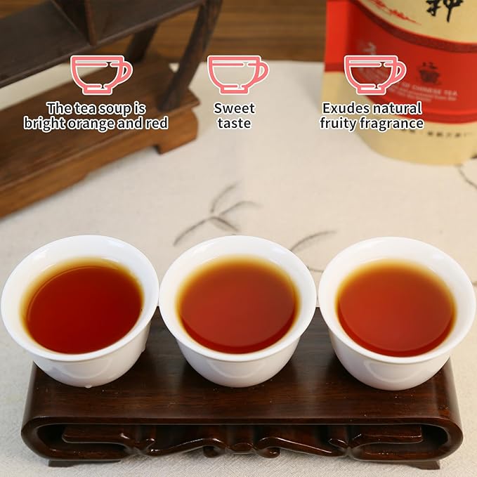 XIXICHA Golden Monkey Tea Chinese Black Tea Loose Leaf Chinese Tea Jin Jun Mei Yunnan Black Jinjunmei Whole Buds ä¸?›½???‘骏??5.3oz/150g