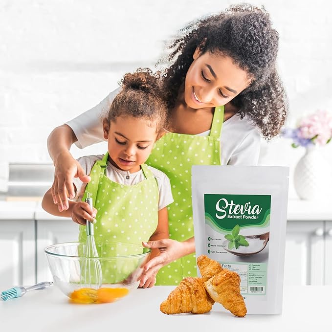 CCnutri Stevia Pure Stevia Powder 3.5oz(99g), Sweetener Premium Sugar Substitute-No Fillers, No Bitterness, Zero Calorie, Highly Concentrated