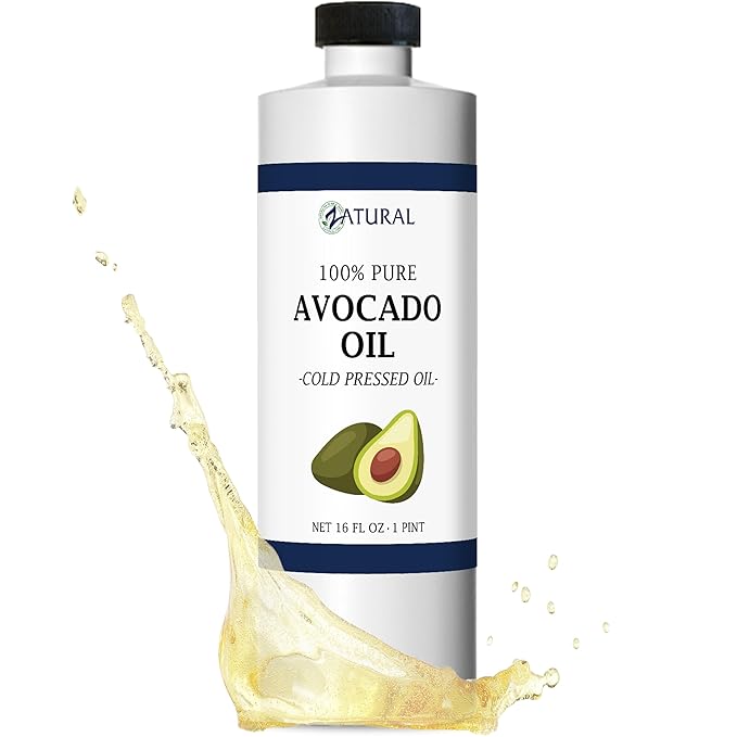 Zatural 100% Avocado Oil Pure Natural without Additives, Clean, Cold Pressed, Non-GMO, Vegan: For Cooking, Frying, Baking and for Sauces, Dressings, Marinades, Salads (16 Ounce)