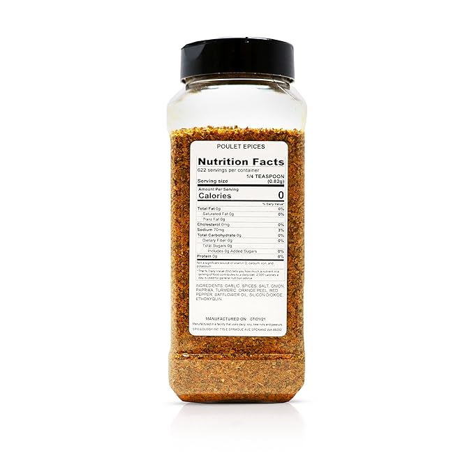 Spiceology ??Poulet 횋pices Poultry Seasoning ??Herb-Forward Spice Blend with Paprika, Rosemary, Garlic & Onion ??Ideal for Roasted Chicken, Turkey, Veggies & Stuffing ??18 oz