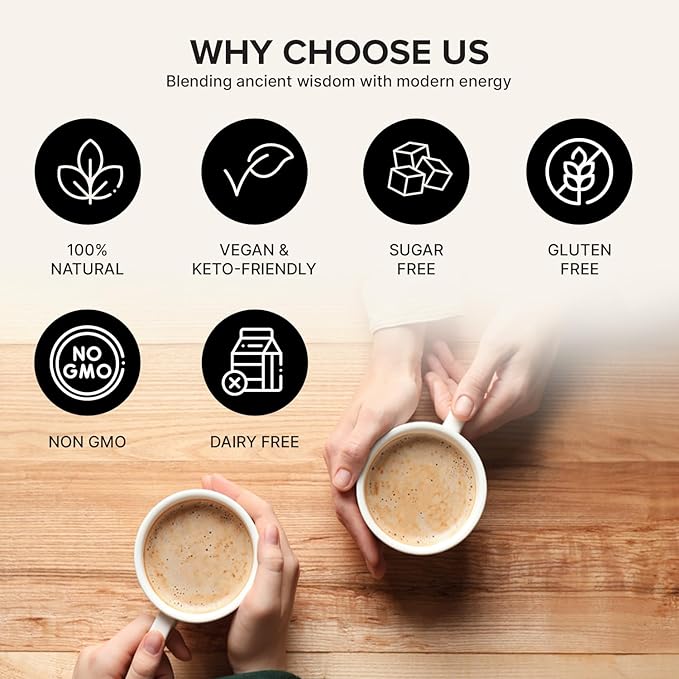 High Performance Mushroom Coffee 3000mg with Lion’s Mane, Reishi & Cordyceps – Focus, Energy & Immunity – L-Theanine, Coconut & Stevia – Sugar Free Instant Coffee – 30 Servings by Coffee to the Moo