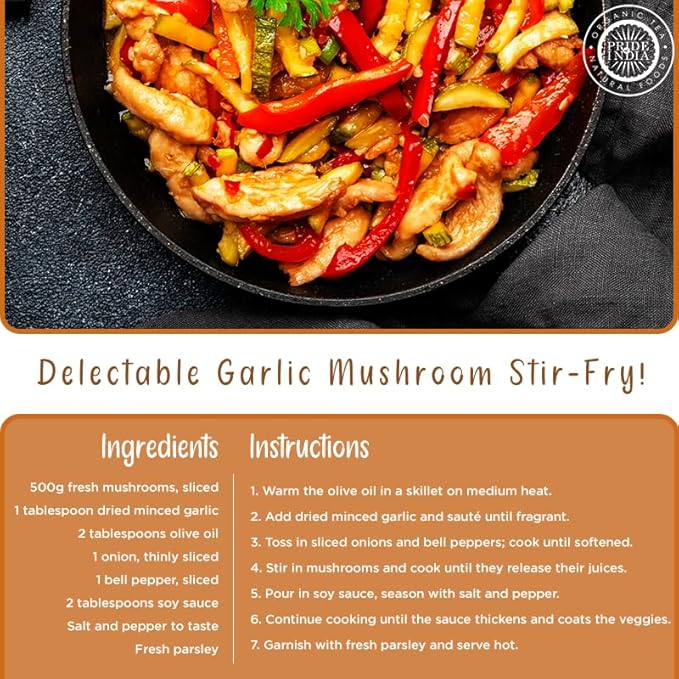 Pride of India ??Garlic Minced ??Gourmet Seasoning ??Ideal for Dips/Sauces/Bread/Salad/Stir-Fries ??Ideal Pantry Condiments ??Easy to Use ??1.9 oz. Small Dual Sifter Bottle