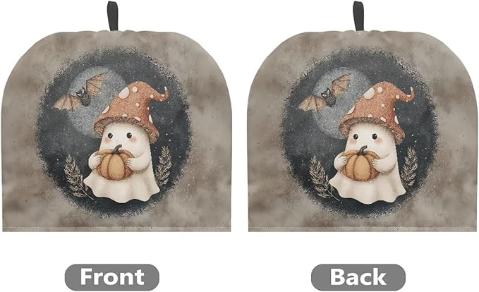 Halloween Cute Ghost Bat Print Tea Cozy for Teapot,Tea Cosy with Handle Hanging Teapot Dust Novelty Kitchen Kettle Dust Cover Tea Pot Cover for Home Decoration