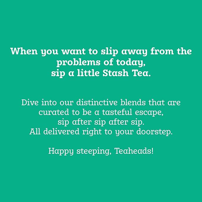 Stash Tea Peach Black Tea, Box of 100 Tea Bags (Packaging May Vary)