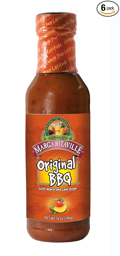 Margaritaville Original BBQ Sauce, 17.5 Ounce (Pack of 6)