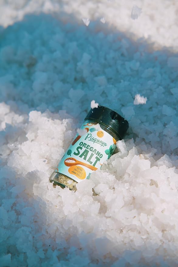 Pisqueya Seasoning, Oregano Salt, made with Dominican Oregano and Sea Salt. Low Sodium, No Sugar, No-MSG, Non-GMO, No Preservatives, No Artificial Coloring, No Artificial Flavors, 2.5oz, Pack of 1