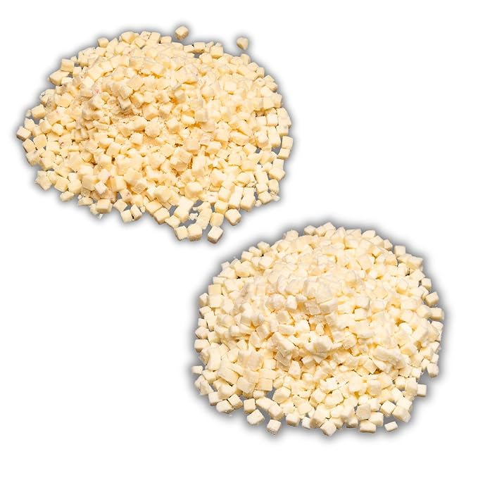 Bearded Butchers High-Temp Pepper Jack & Swiss Cheese, Pack of 2 (2.5 lb Bags Each) ??5 lbs Total, Shelf-Stable 1/4-Inch Cubes for Up to 25 lbs of Meat Per Bag, 400°F High-Temperature Cheese ??Ideal for Bold & Creamy Sausage Blends, Brats, and More