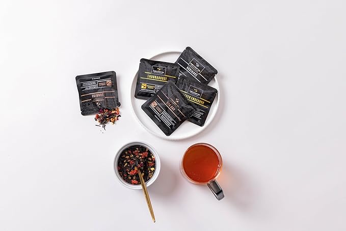 Pure And Easy Tea, Premium Tea Sampler Gift Box & Tea Infuser Brewing Mug, Tea Lovers Dream, 30 Count Tea Collection Makes 60 Cups