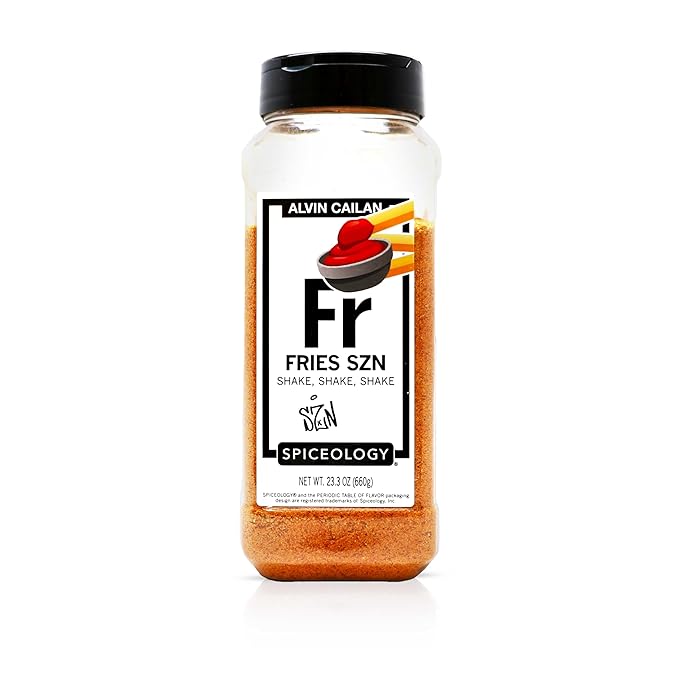 Spiceology – Chef Alvin Cailan Fry Seasoning – Savory, Tangy & Umami French Fry Seasoning – Perfect for Burgers, Wings, Tots & Vegetables – Freshly Ground & Bold Flavor – 23.3 oz