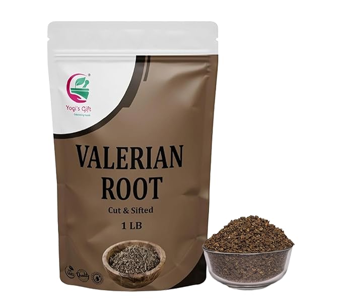 Valerian Root 1 LB, Cut & Sifted, 100% Natural & Pure, Ideal for Tea, Herbal Blends & Wellness Uses, Resealable Bag for Freshness - By Yogi?™s Gift®