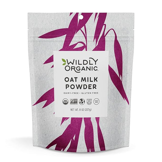 Wildly Organic Oat Milk Powder, 8 Oz Bag - Organic, Dairy-Free, Lactose-Free, Vegan, Gluten-Free, Plant-Bassed, Resealable Package | Excellent for Smoothies, Cereal, & Creamers
