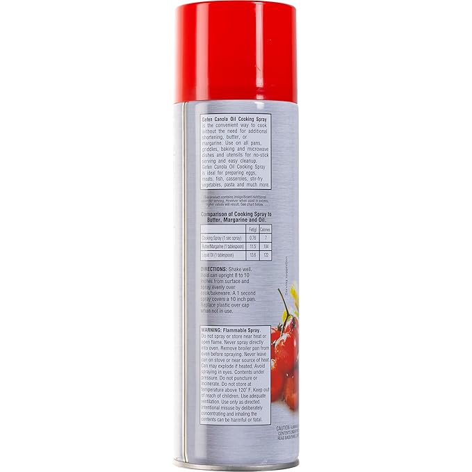 Gefen Canola Oil Spray, 14oz (2 Pack) | Non Stick Cooking Spray | Baking Spray Oil | Fat Free Cooking