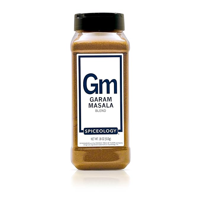 Spiceology ??Garam Masala Seasoning ??Warm, Aromatic Indian-Inspired Spice Blend with Coriander, Cumin & Cardamom ??Great for Curries, Roasted Veggies, Meats & Rice ??18 oz