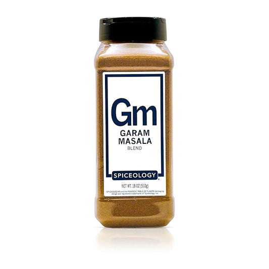 Spiceology ??Garam Masala Seasoning ??Warm, Aromatic Indian-Inspired Spice Blend with Coriander, Cumin & Cardamom ??Great for Curries, Roasted Veggies, Meats & Rice ??18 oz
