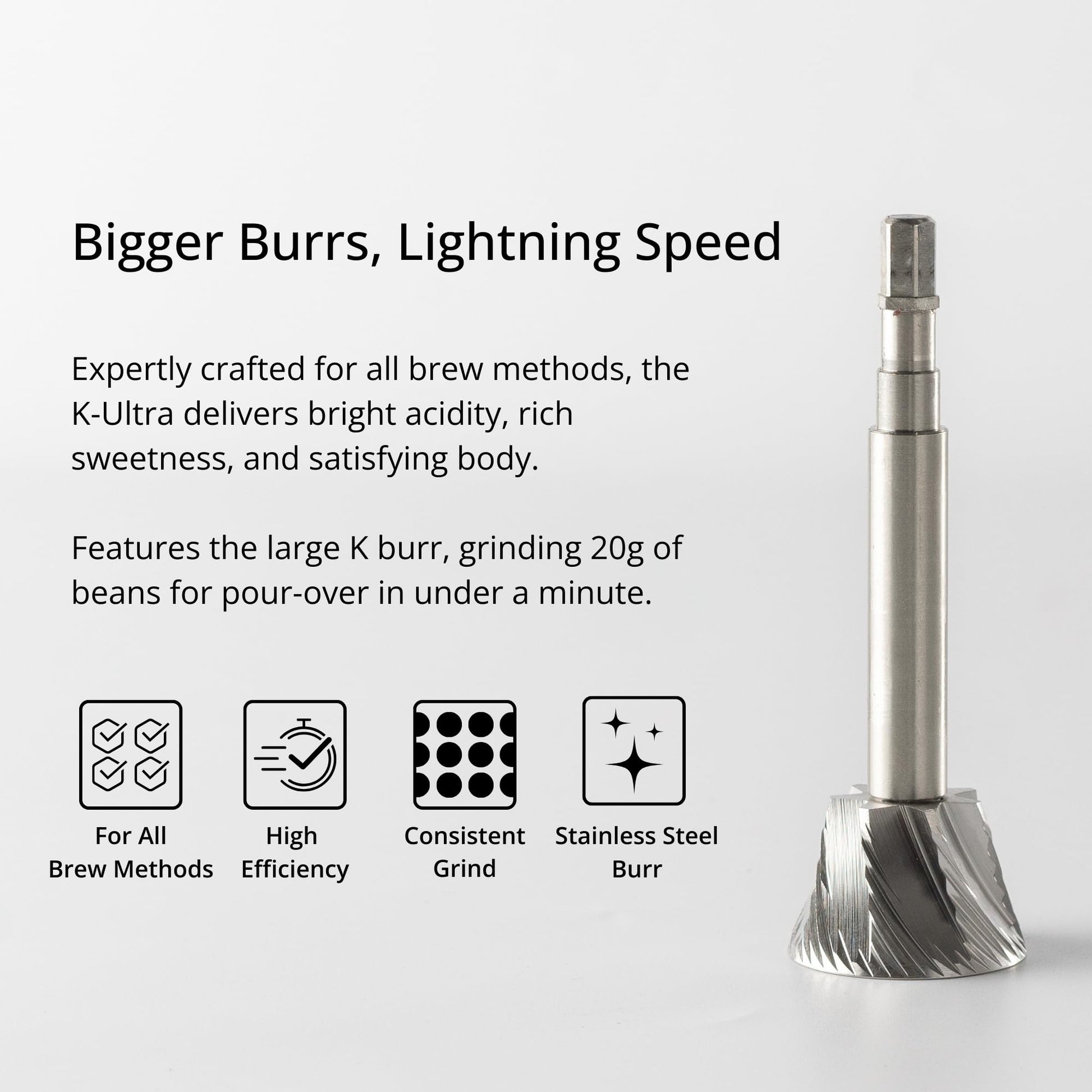 1Zpresso K-Ultra Manual Coffee Grinder Iron Gray with Carrying Case, Assembly Consistency Grind