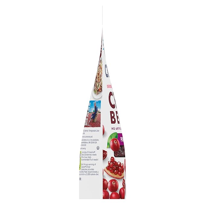 Ocean Spray® Craisins® Pomegranate, Dried Cranberries Infused with Pomegranate Juice, Dried Fruit, 6 Oz Pouch (Pack of 12)