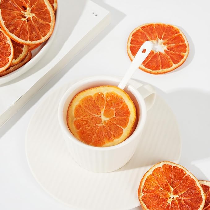 Dried Blood Orange Slices, Dehydrated Blood Orange Slices for Cocktails Garnish/Fruit Tea/Baking/Garland/Crafts, 100% Natural No Additives No Sugar Added, (3OZ/85g)