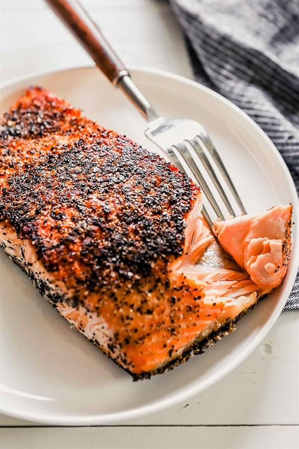 2-King Red Salmon Rub-Classic Potlatch Seasoning Dry Spice Blend-Fish Seafood-All Natural, Gluten Free, Low Salt, No MSG-Madison Park Foods, 3 oz Tin