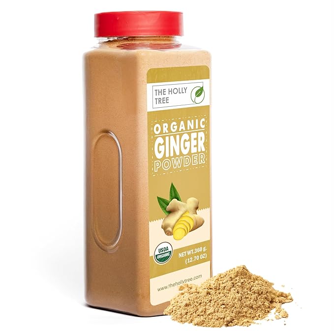 Organic Ginger Powder 12.70 oz – Ground Ginger Powder Organic for Cooking, Baking & Tea – Kosher, Gluten Free, USDA Certified – The Holly Tree