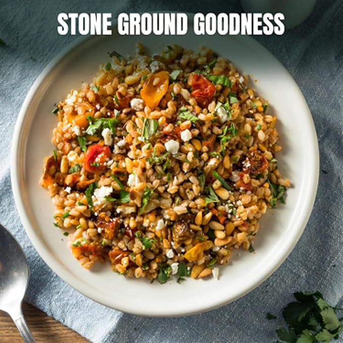 Marsh Hen Mill Farro Piccolo Semi Pearled Ancient Grains | Fast Cooking Farro Grain Organic | Ideal for Healthy Cooking or as a Nutrient-Rich Side | Certified Organic Einkorn Wheat - 24 Oz